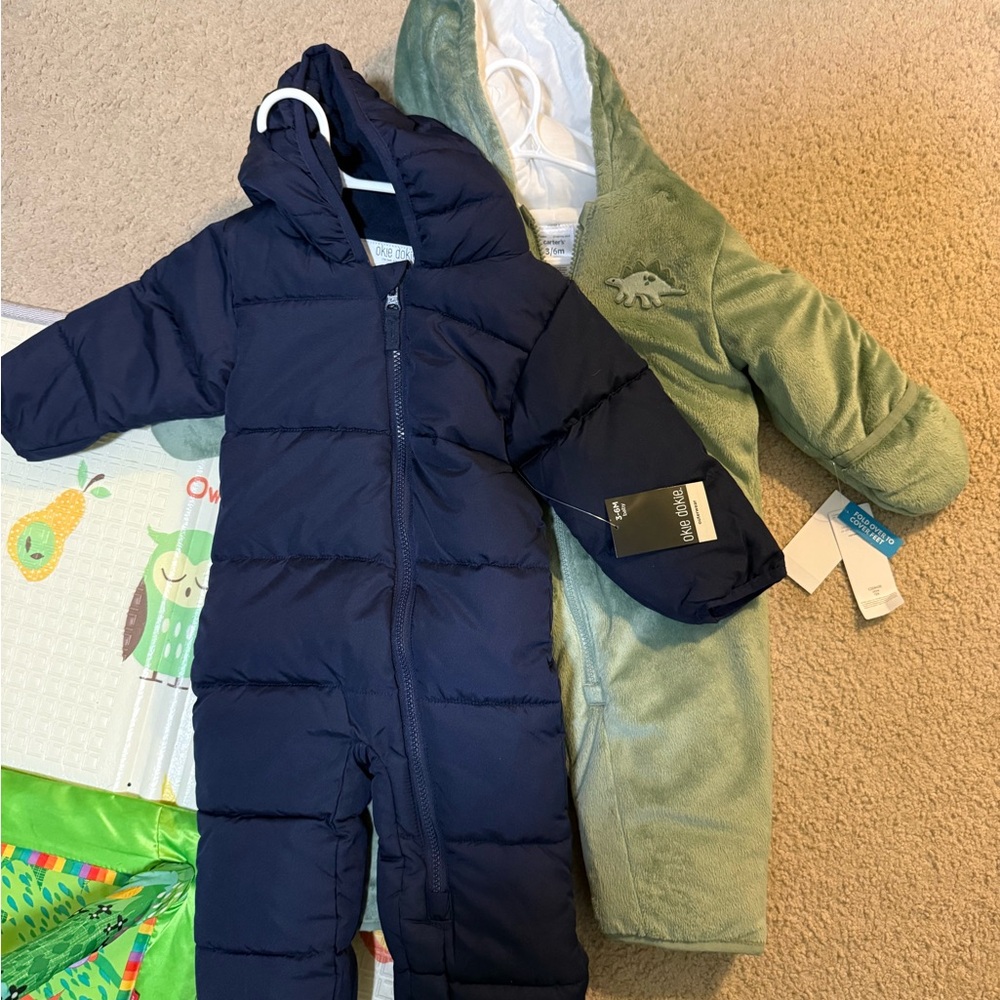 Carter's Navy and Olive Snowsuit